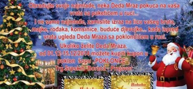 NOVO! Prnjavorčanima Deda Mraz, poklone donosi na kućnu adresu