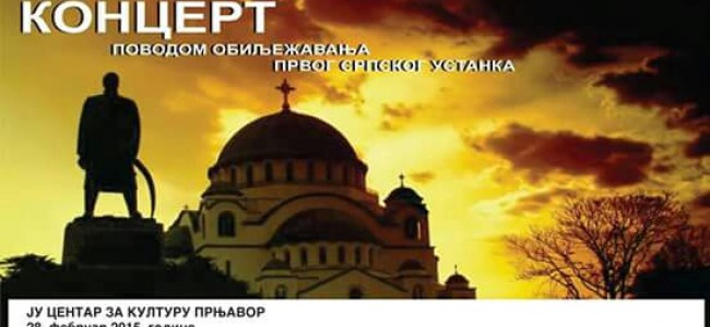 PRNJAVOR: “Pronija” – koncert povodom Prvog srpskog ustanka